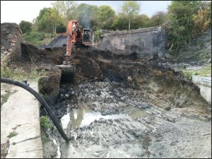 Digging Out The Canal Arm